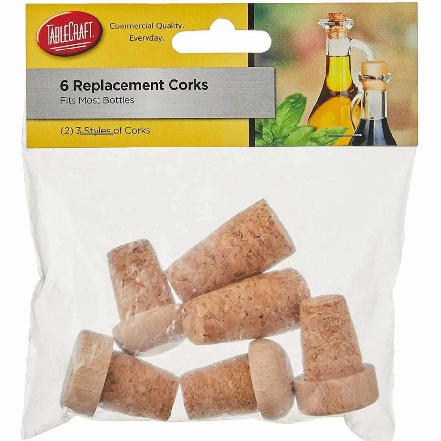 Cocktail & Bar * | Best Sale Tablecraft Corks | Pack Of 6