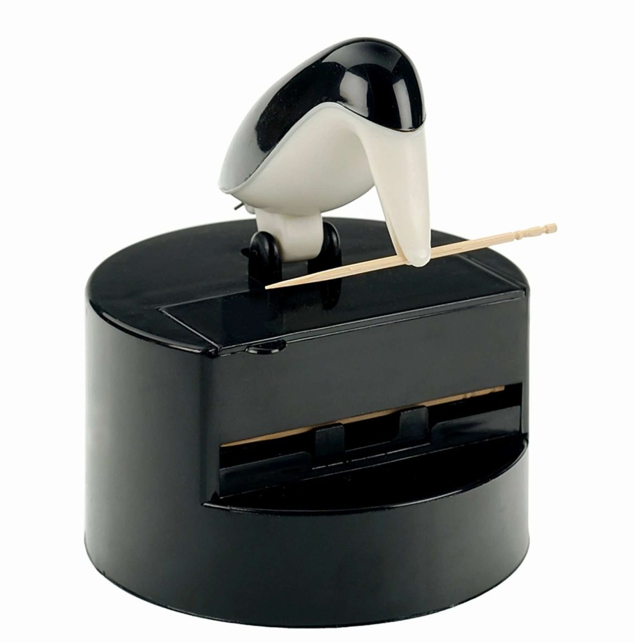 Dining Accessories * | Best Pirce Rsvp International Rsvp Willie Woodpicker Toothpick Dispenser Black, White