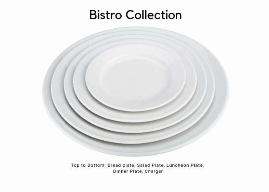 Dining Accessories * | Best Deal Bia Cordon Bleu Bistro Charger Plate White